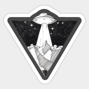 Alien invasion Sticker